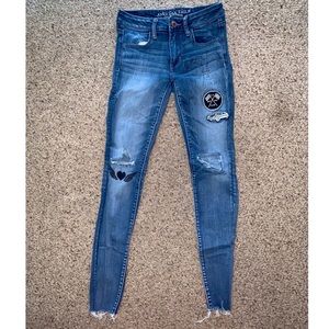 American Eagle size 2 Graphic Jeggings